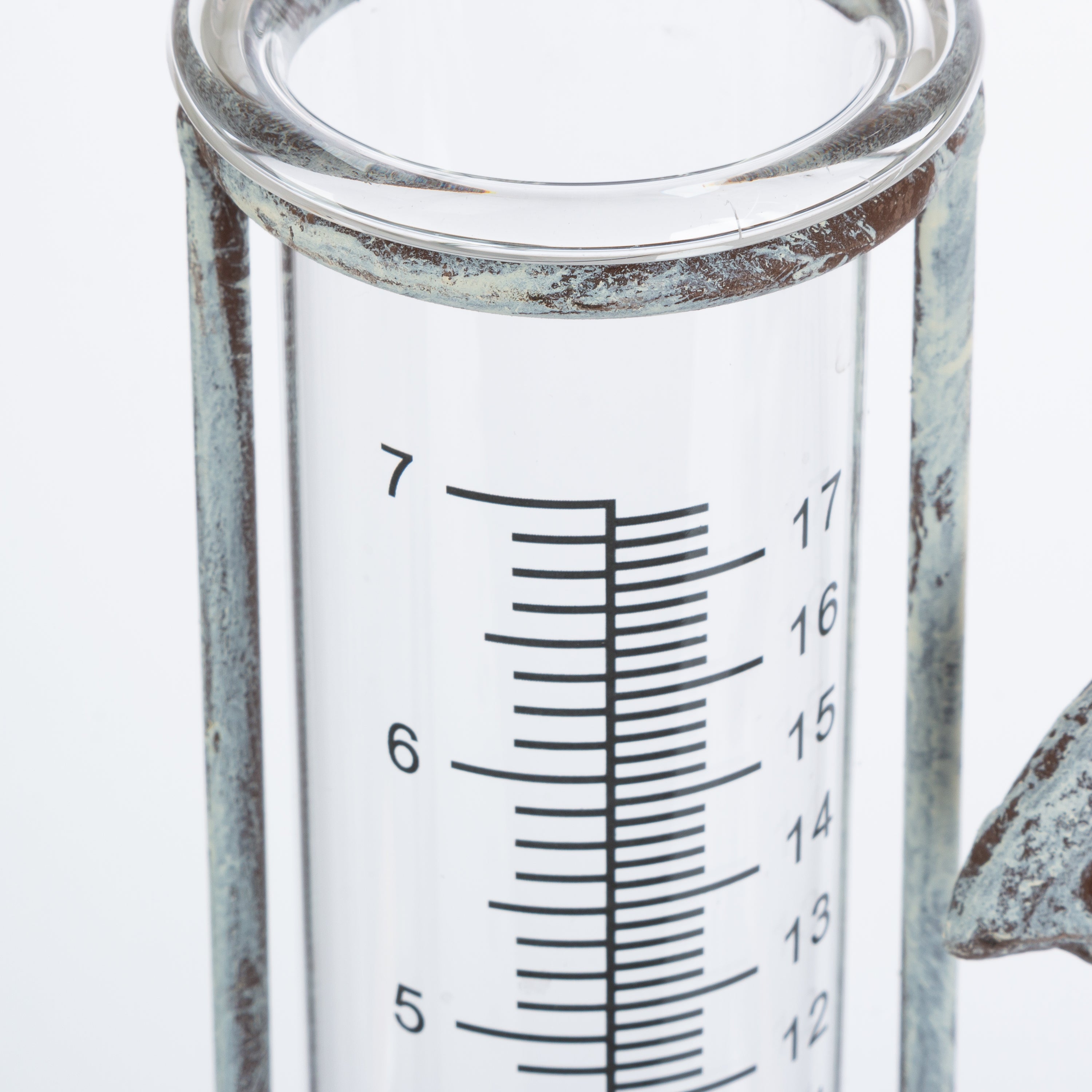 36.5 in Metal Butterfly Garden Stake Rain Gauge